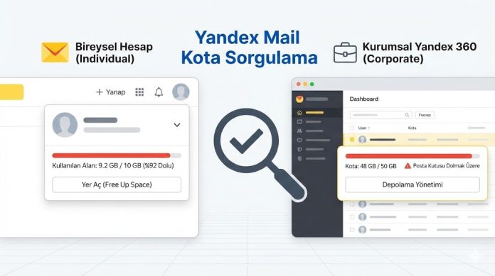 yandex mail kota sorgulama